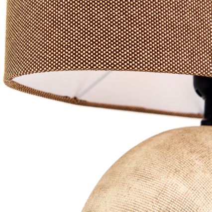 Lampe de table ETHNO 1xE27/60W/230V céramique marron/beige