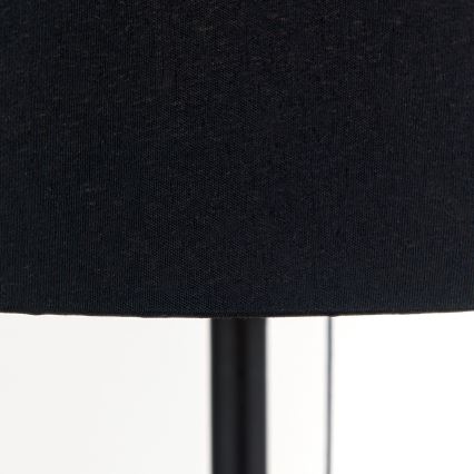 Lampada da tavolo con porta USB LUDWIG 1xE27/40W/230V 50 cm nero
