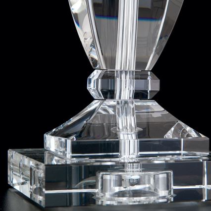 Lampe de table en cristal POKAL 1xE27/60W/230V blanc/transparent