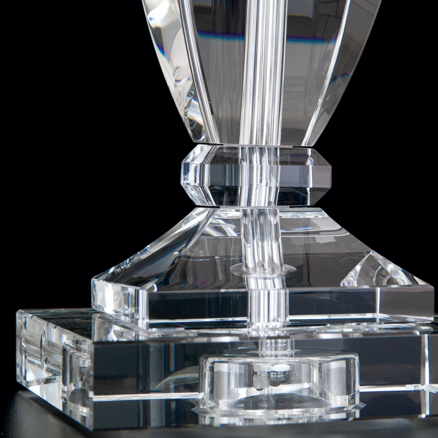 Lampe de table en cristal POKAL 1xE27/60W/230V blanc/transparent