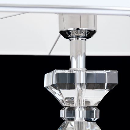 Lampe de table en cristal POKAL 1xE27/60W/230V blanc/transparent