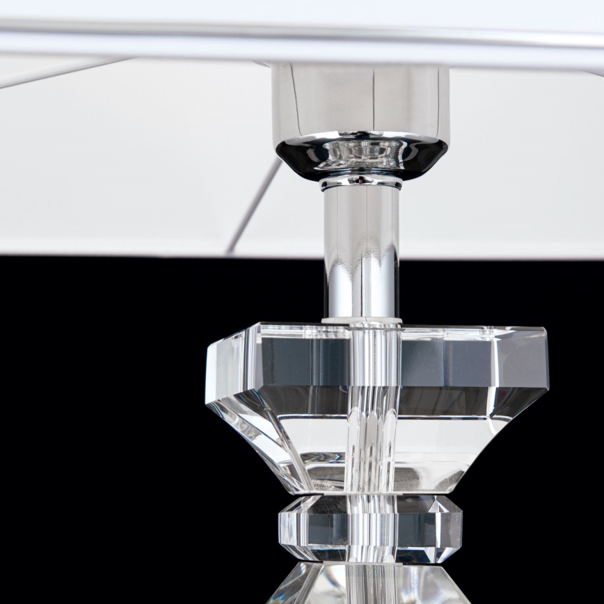 Lampe de table en cristal POKAL 1xE27/60W/230V blanc/transparent
