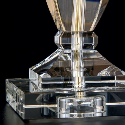 Lampe de table en cristal POKAL 1xE27/60W/230V crème/transparent