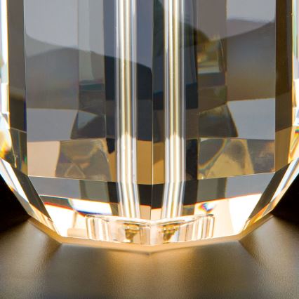 Lampe de table en cristal ALEXIS 1xE27/60W/230V crème/doré/transparent