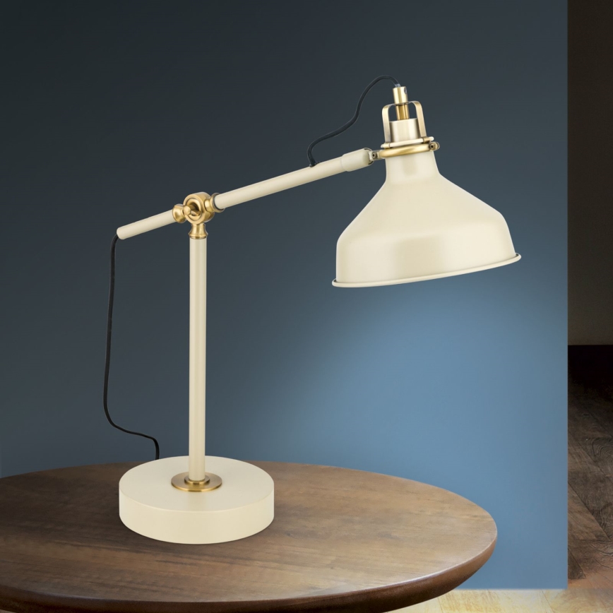 Lampe de table SCHILLER 1xE27/40W/230V crème/bronze