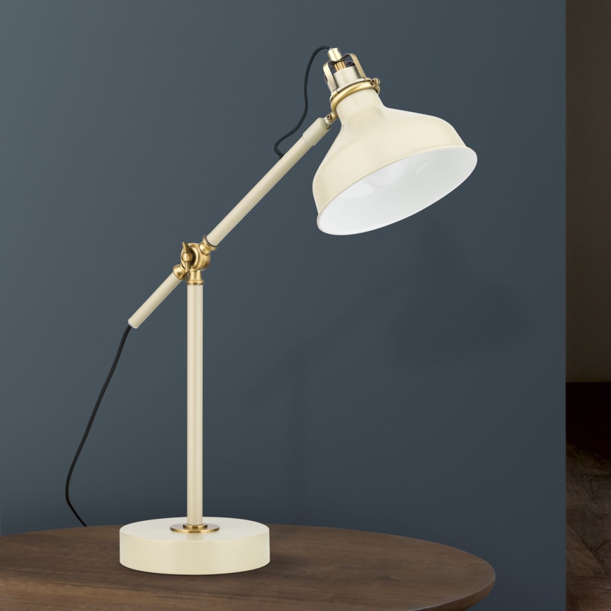 Lampe de table SCHILLER 1xE27/40W/230V crème/bronze