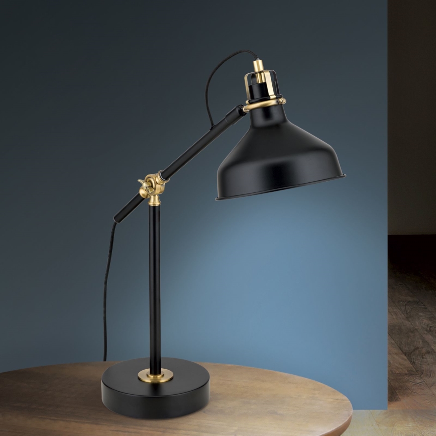 Lampe de table SCHILLER 1xE27/40W/230V noir/bronze