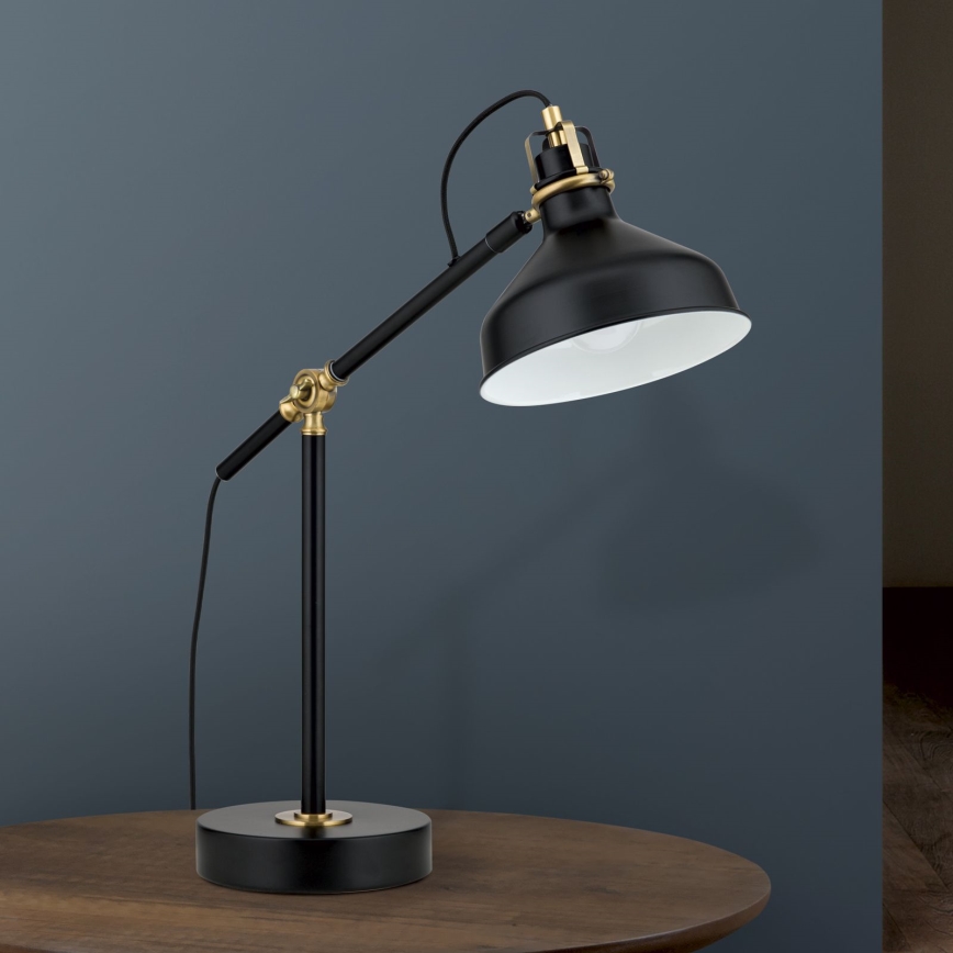 Lampe de table SCHILLER 1xE27/40W/230V noir/bronze