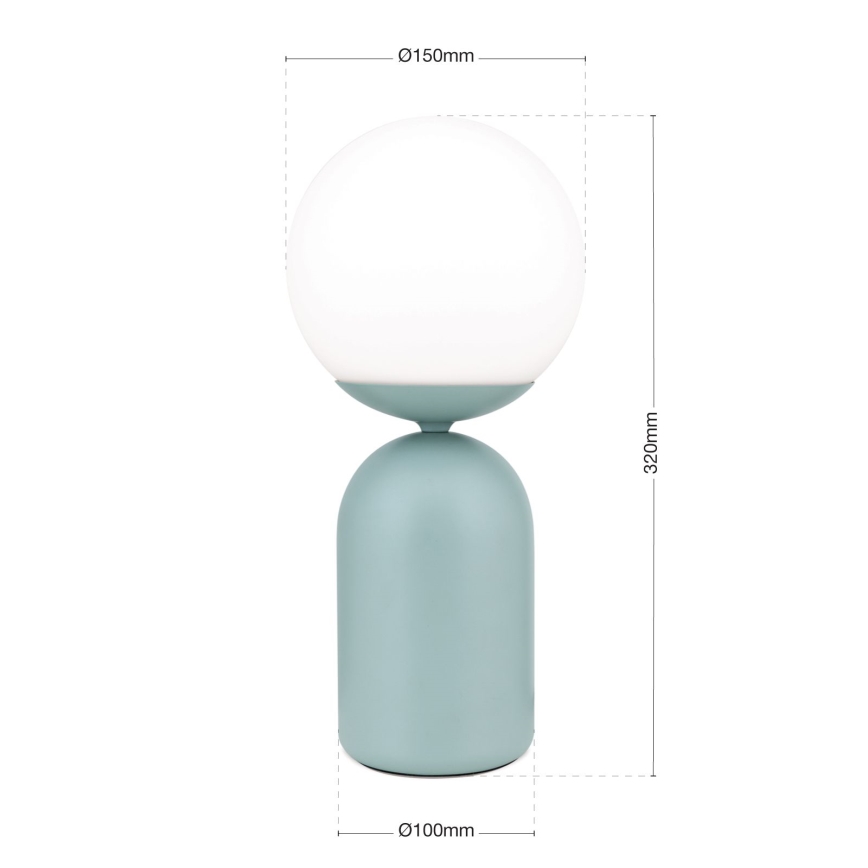 Lampe de table STANLEY 1xE14/25W/230V céramique/menthe