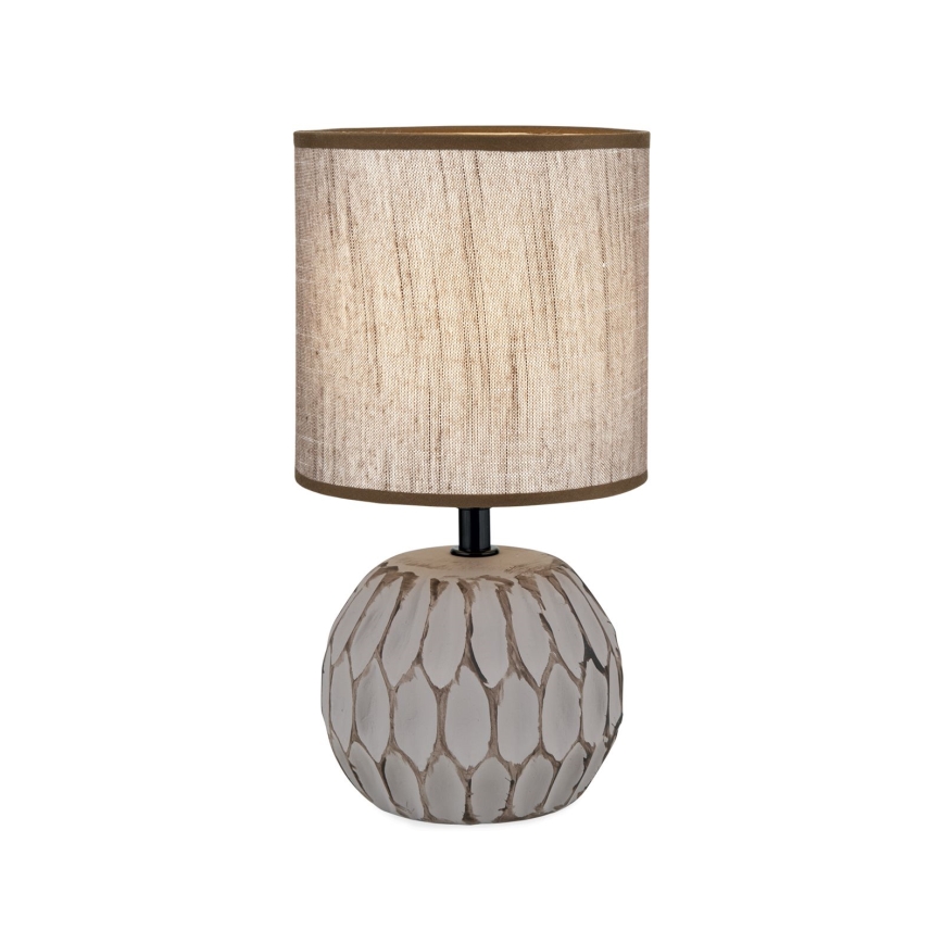 Lampe de table PINIA 1xE14/25W/230V céramique beige/gris