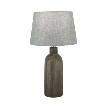 Lampada da tavolo ORCHID 1xE27/40W/230V ceramiche marrone/grigio