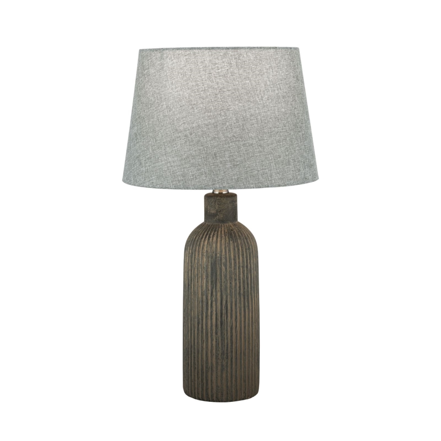 Lampada da tavolo ORCHID 1xE27/40W/230V ceramiche marrone/grigio