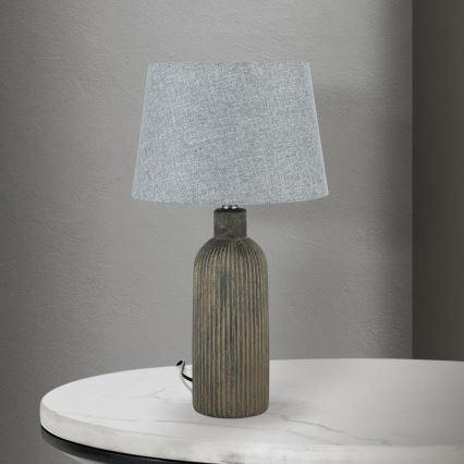 Lampe de table ORCHID 1xE27/40W/230V céramique marron/gris