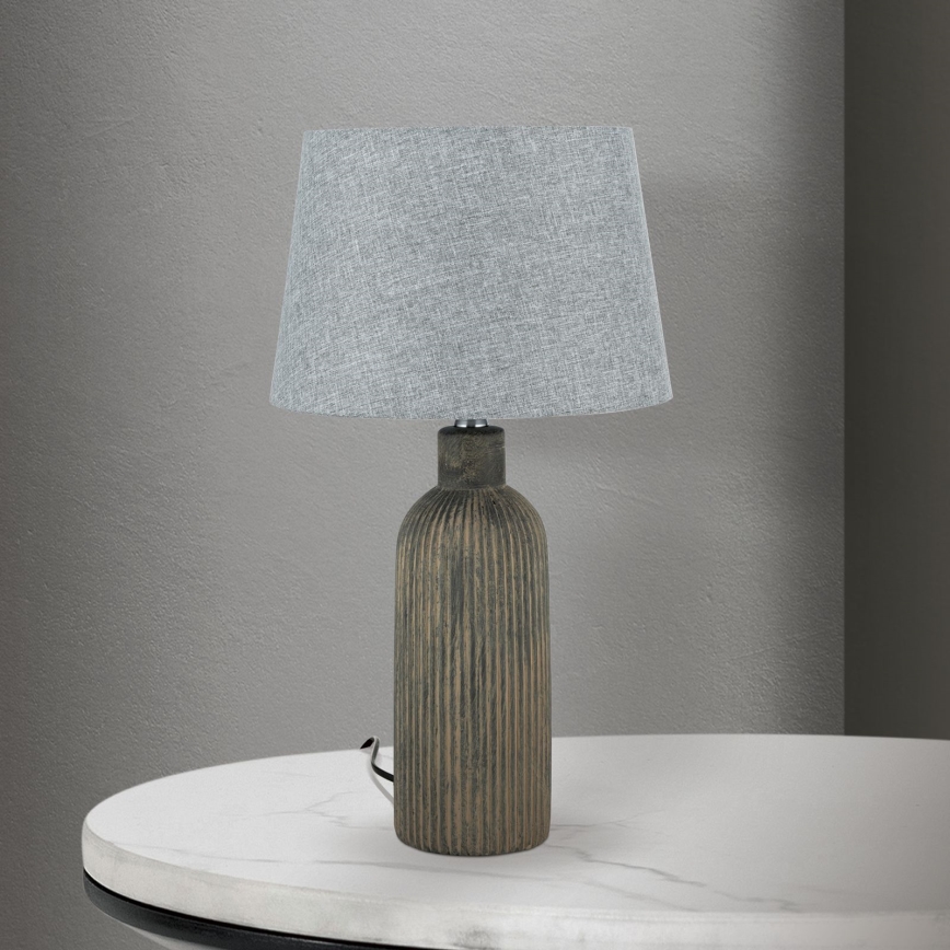 Lampe de table ORCHID 1xE27/40W/230V céramique marron/gris