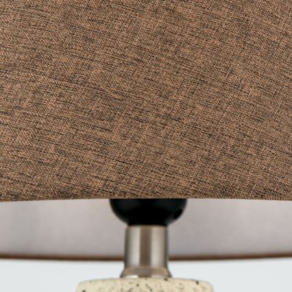 Lampada da tavolo MASAI 1xE27/40W/230V ceramiche marrone/beige