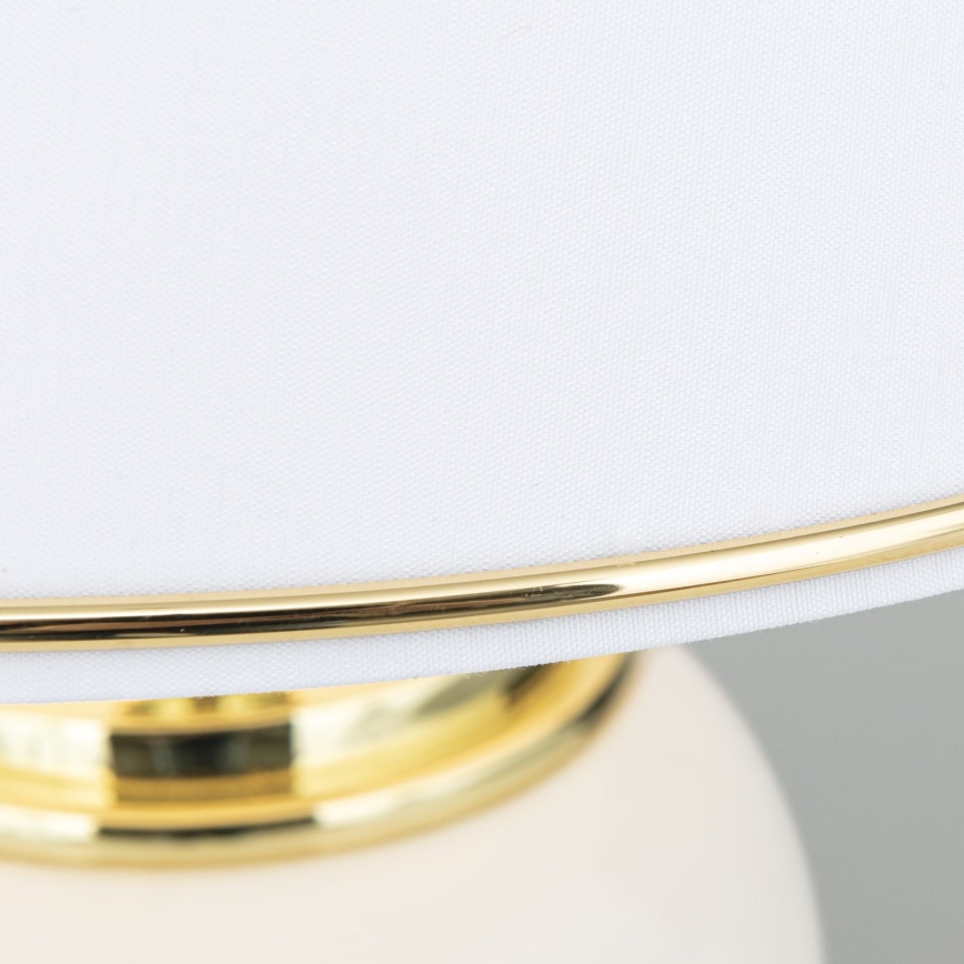 Lampe de table OVUM 1xE27/40W/230V 48 cm céramique blanc/doré