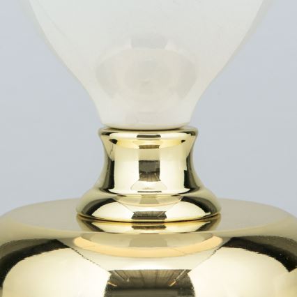 Lampe de table OVUM 1xE27/40W/230V 48 cm céramique blanc/doré