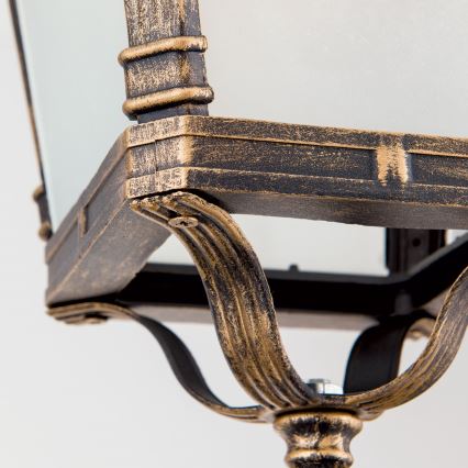 Lampada a sospensione da esterno AIKO 1x E27/60W/230V IP23 bronzo/patina