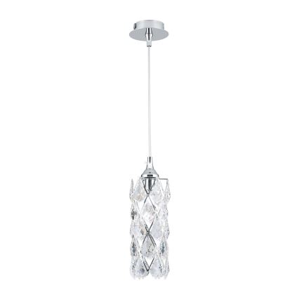 Lampadario a sospensione con cavo RITA 1xG9/40W/230V cromo lucido