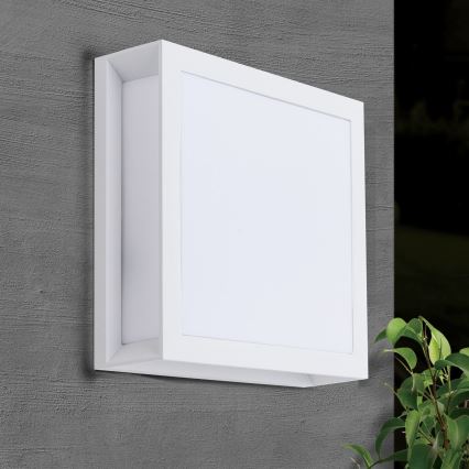 Lampada da esterno HENRY 2xE27/15W/230V 26x26 cm IP44 bianca