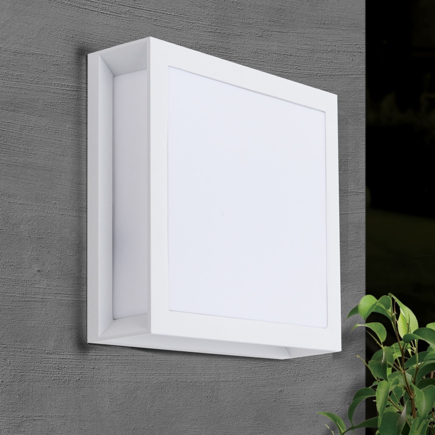 Lampada da esterno HENRY 2xE27/15W/230V 26x26 cm IP44 bianca