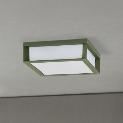 Lampada da esterno HENRY 2xE27/15W/230V 26x26 cm IP44 verde