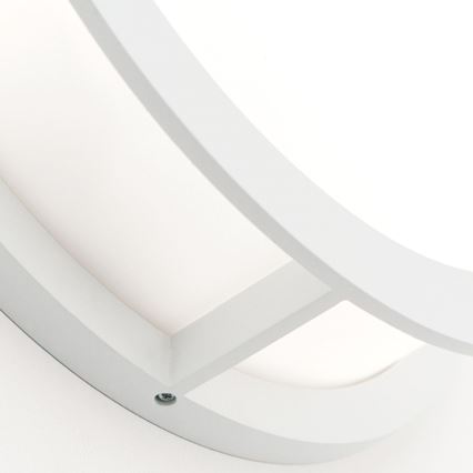 Lampada da esterno HENRY 2xE27/15W/230V Ø 30 cm IP44 bianca