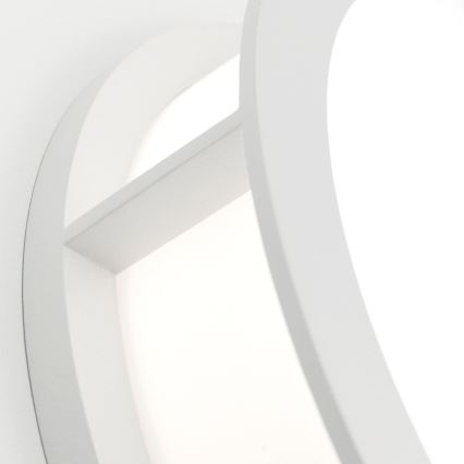 Lampada da esterno HENRY 2xE27/15W/230V Ø 30 cm IP44 bianca