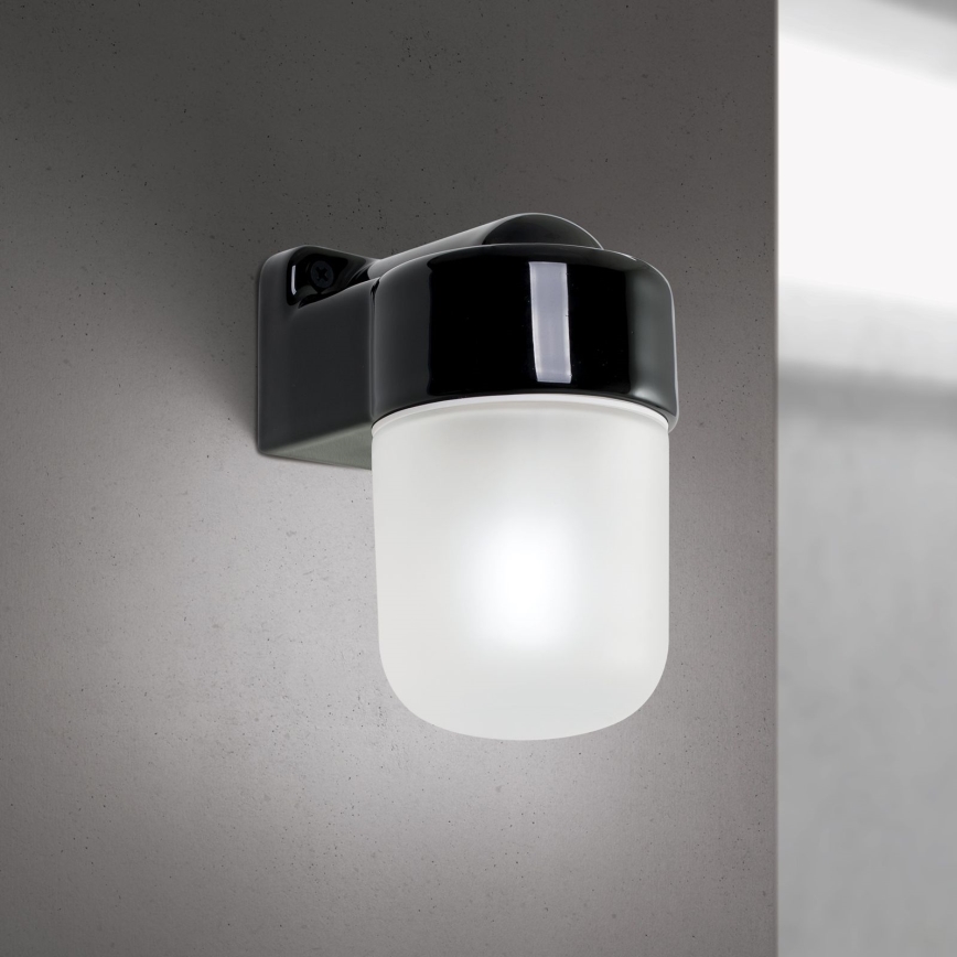 Lampada da parete OSTIA 1xE27/40W/230V nera