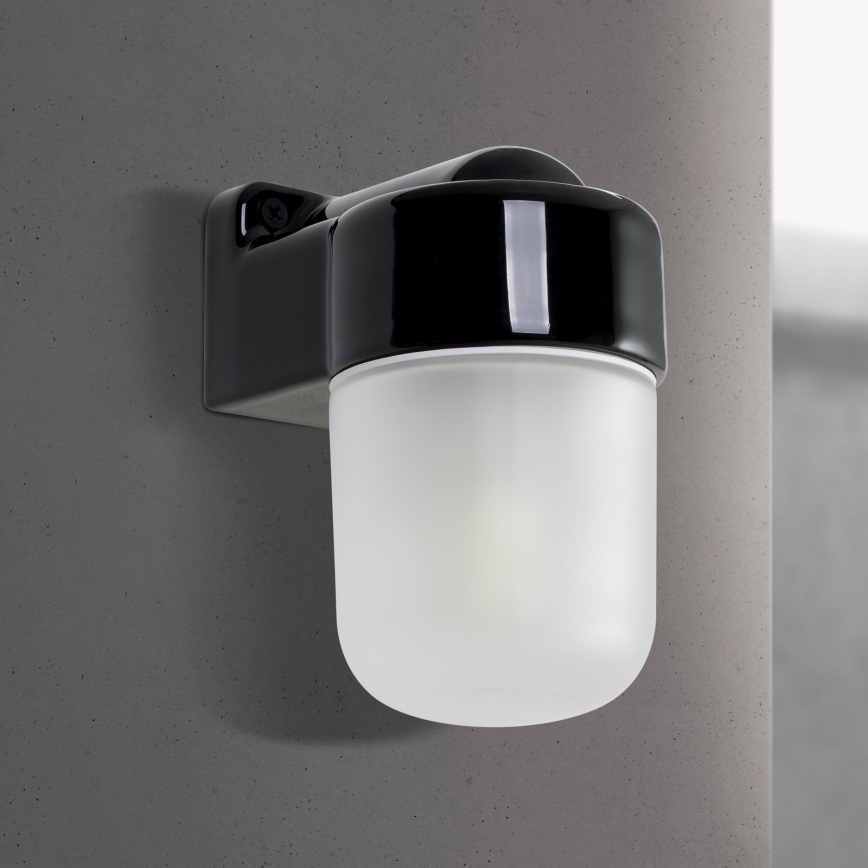 Lampada da parete OSTIA 1xE27/40W/230V nera