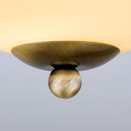 Lampada da soffitto LANDHAUS 1xE27/60W/230V Ø 21 cm bronzo/beige/blu