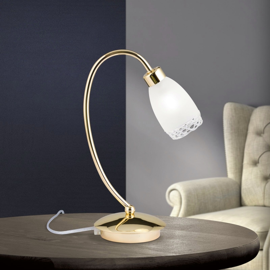 Lampada da tavolo CARLA 1xG9/28W/230V dorata