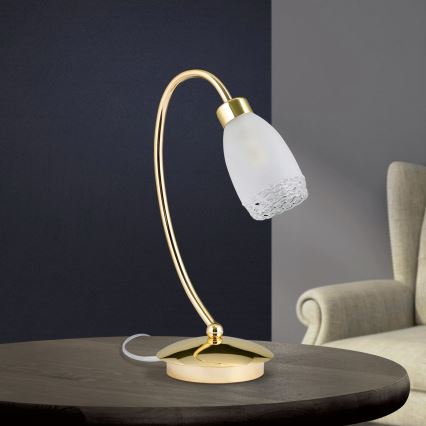 Lampada da tavolo CARLA 1xG9/28W/230V dorata