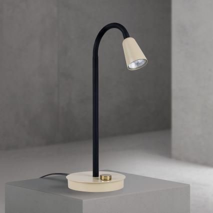 Lampada da tavolo dimmerabile e flessibile DOTTY 1xGU10/10W/230V beige/nero