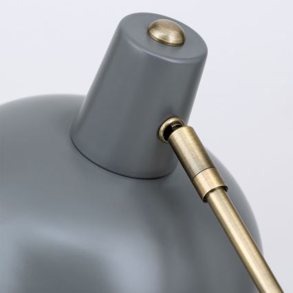 Lampada da tavolo FEDRA 1xE14/40W/230V grigio/ottone