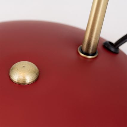 Lampada da tavolo FEDRA 1xE14/40W/230V rosso/ottone