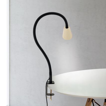 Lampada da tavolo flessibile con clip DOTTY 1xGU10/10W/230V beige/nero