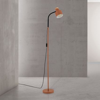 Lampada da terra GILI 1xE27/40W/230V colore mattone