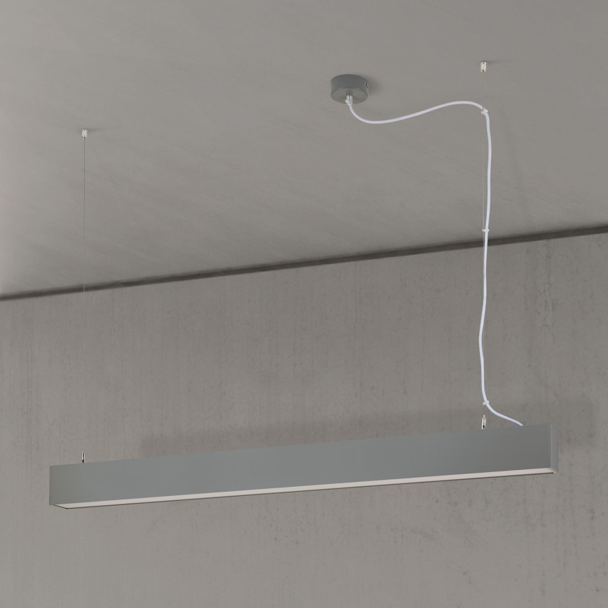 Lampada da soffitto/sospensione 2 in 1 PALKKI LED/38W/230V 3000/4000/5000K grigio