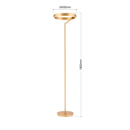 Lampadaire LED dimmable KOLK LED/40W/230V 2700/4000K doré