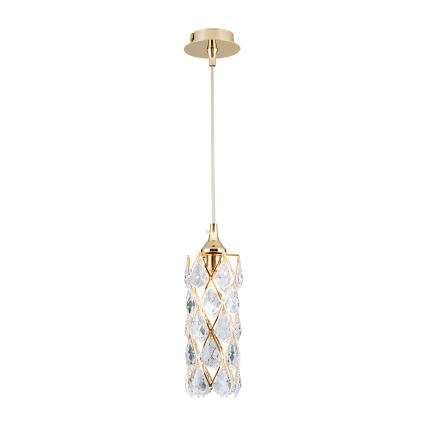 Lampadario a sospensione con cavo RITA 1xG9/40W/230V - finitura dorata