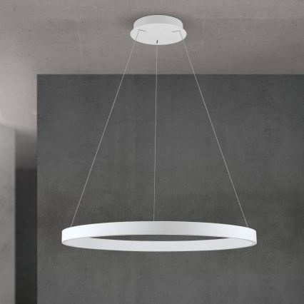 Lampadario dimmerabile a cavo KOLK LED/80W/230V 2700/3000/4000K Ø 80 cm bianco