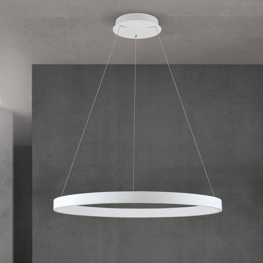 Lampadario dimmerabile a cavo KOLK LED/80W/230V 2700/3000/4000K Ø 80 cm bianco