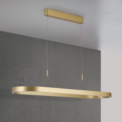 Lampadario LED a cavo CARRARA LED/80W/230V 2700/3000/4000K oro