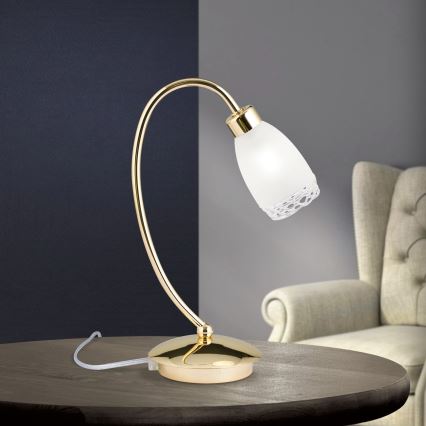 Lampe de table CARLA 1xG9/28W/230V dorée