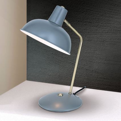Lampe de table FEDRA 1xE14/40W/230V grise/laiton