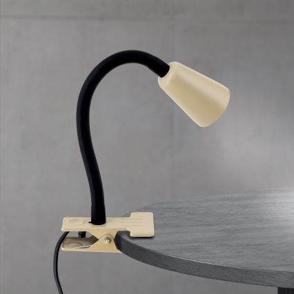 Lampe de table flexible à pince DOTTY 1xGU10/10W/230V beige/noir