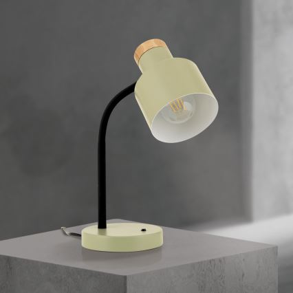 Lampe de table GILI 1xE27/40W/230V verte