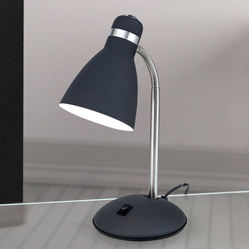 Lampe de table SCHOOL 1xE27/40W/230V noire/chrome mat