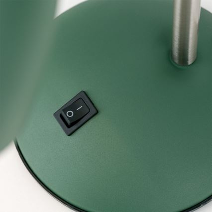 Lampe de table SCHOOL 1xE27/40W/230V vert/chrome mat